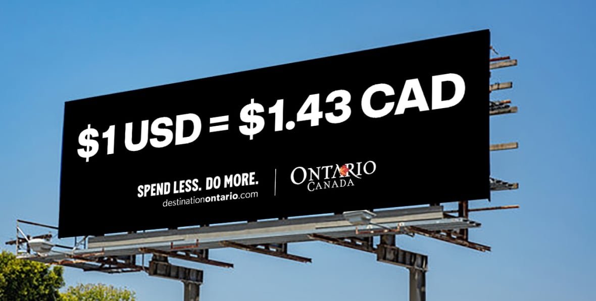 destination-ontario-billboard-ad-visit-ontario A billboard by Destination Ontario.