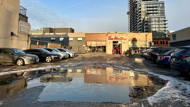 ‘Brutal’ or ‘iconic’? How a giant puddle in a Tim Hortons lot became Hamilton legend ‘Lake Timmicaca’ ‘Brutal’ or ‘iconic’? How a giant puddle in a Tim Hortons lot became Hamilton legend ‘Lake Timmicaca’